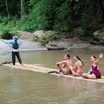 Private Bamboo Rafting Doi Inthanon, 2 Waterfalls walk with elephants, Luxury Treetop Dining 