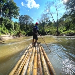 Full Day Chiang Mai Rainbow Cave Tour, Elephant Walk Large Waterfall, Bamboo Rafting