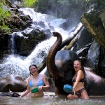 Full Day Chiang Mai Rainbow Cave Tour, Elephant Walk Large Waterfall, Bamboo Rafting