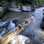 Private Bamboo Rafting Doi Inthanon, 2 Waterfalls walk with elephants, Luxury Treetop Dining 